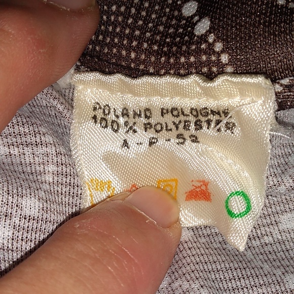 Vintage Retro 1970s Spear Point Collar Shirt, The Dorce, Made in Poland … - Picture 12 of 12